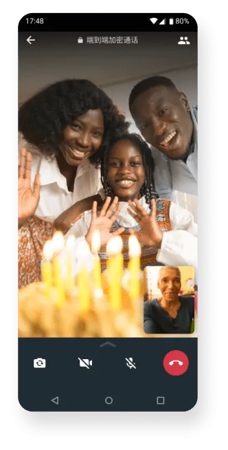 WhatsApp 语音和视频通话