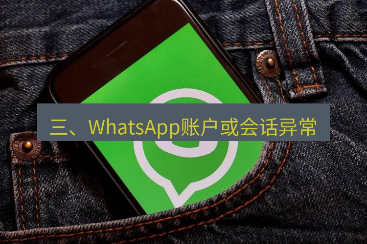 whatsapp官网 三、WhatsApp账户或会话异常